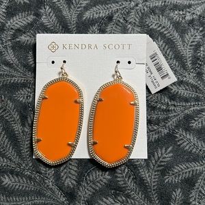 New with tags Danielle orange earrings